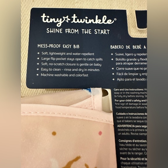 Tiny Twinkle 3 pack ruffle baby bibs NWT - Picture 7 of 7